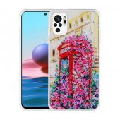 Xiaomi Redmi Note 10S Kılıf Simli Desenli Kamera Korumalı Parlak Popy Kapak - 2