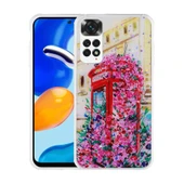 Zore Xiaomi ile uyumlu Redmi Note 11 Global Kılıf Simli Desenli Kamera Korumalı Parlak Popy Kapak - 3