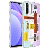 Zore Xiaomi ile uyumlu Redmi Note 10 Kılıf Airbag Kenarlı Renkli Desenli Silikon Elegans Kapak - 9