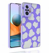 Xiaomi Redmi Note 10 Pro Kılıf Desenli Kamera Korumalı Parlak Nora Kapak - 1