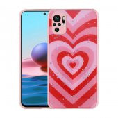 Xiaomi Redmi Note 10 Kılıf Simli Desenli Kamera Korumalı Parlak Popy Kapak - 1