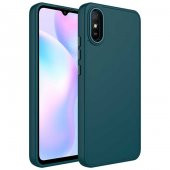 Xiaomi Redmi 9A Kılıf Metal Çerçeve ve Buton Tasarımlı Silikon Luna Kapak - 2
