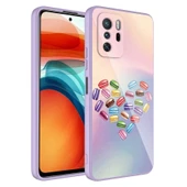 Zore Xiaomi ile uyumlu Redmi Note 10 Pro Kılıf Kamera Korumalı Desenli Sert Silikon Epoksi Kapak - 1