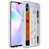 Zore Xiaomi ile uyumlu Redmi 9A Kılıf Airbag Kenarlı Renkli Desenli Silikon Elegans Kapak - 10