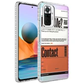 Zore Xiaomi ile uyumlu Redmi Note 10 Pro Kılıf Airbag Kenarlı Renkli Desenli Silikon Elegans Kapak - 7