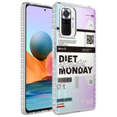 Zore Xiaomi ile uyumlu Redmi Note 10 Pro Kılıf Airbag Kenarlı Renkli Desenli Silikon Elegans Kapak - 4