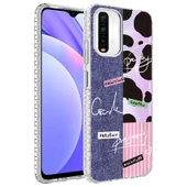 Zore Xiaomi ile uyumlu Redmi Note 10 Kılıf Airbag Kenarlı Renkli Desenli Silikon Elegans Kapak - 3