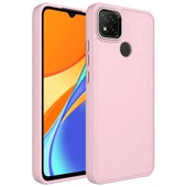 Zore Xiaomi ile uyumlu Redmi 10A Kılıf Metal Çerçeve ve Buton Tasarımlı Silikon Luna Kapak - 10