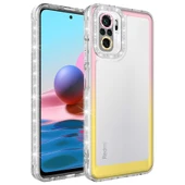 Zore Xiaomi ile uyumlu Poco M5S Kılıf Simli ve Renk Geçiş Tasarımlı Lens Korumalı Park Kapak - 8