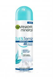 Garnier Mineral Saf ve Temiz Kadın Sprey Deodorant 150ML - 1