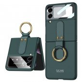 Galaxy Z Flip 3 Kılıf Flip Ring Kıpta Kapak - 1