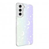 Galaxy S21 FE Kılıf M-Blue Desenli Kapak - 2