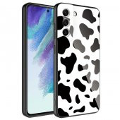 Galaxy S21 FE Kılıf Kamera Korumalı Desenli Sert Silikon Epoksi Kapak - 1