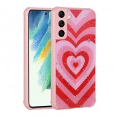 Galaxy S21 FE Kılıf Simli Desenli Kamera Korumalı Parlak Popy Kapak - 2