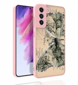 Zore Galaxy ile uyumlu S21 FE Kılıf Desenli Kamera Korumalı Parlak Nora Kapak - 6