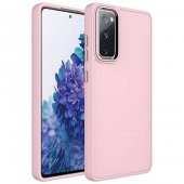 Galaxy S20 FE Kılıf Metal Çerçeve ve Buton Tasarımlı Silikon Luna Kapak - 1