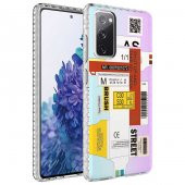 Galaxy S20 FE Kılıf Airbag Kenarlı Renkli Desenli Silikon Elegans Kapak - 2