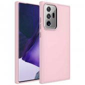 Galaxy Note 20 Ultra Kılıf Metal Çerçeve ve Buton Tasarımlı Silikon Luna Kapak - 1