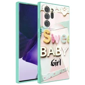 Zore Galaxy ile uyumlu Note 20 Ultra Kılıf Kamera Korumalı Desenli Sert Silikon Epoksi Kapak - 6