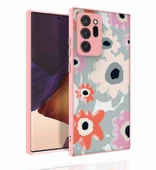 Zore Galaxy ile uyumlu Note 20 Ultra Kılıf Desenli Kamera Korumalı Parlak Nora Kapak - 7
