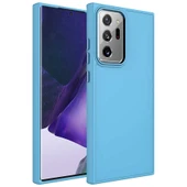 Zore Galaxy ile uyumlu Note 20 Ultra Kılıf Metal Çerçeve ve Buton Tasarımlı Silikon Luna Kapak - 9