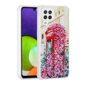 Zore Galaxy ile uyumlu M32 Kılıf Simli Desenli Kamera Korumalı Parlak Popy Kapak - 3