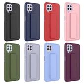 Zore Galaxy ile uyumlu M22 Kılıf Qstand Kapak - 3