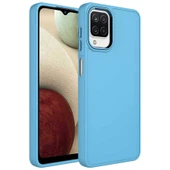 Zore Galaxy ile uyumlu M12 Kılıf Metal Çerçeve ve Buton Tasarımlı Silikon Luna Kapak - 9