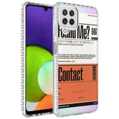 Zore Galaxy ile uyumlu M12 Kılıf Airbag Kenarlı Renkli Desenli Silikon Elegans Kapak - 7