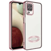 Zore Galaxy ile uyumlu M12 Kılıf Kamera Korumalı Logo Gösteren Omega Kapak - 3