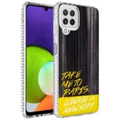 Zore Galaxy ile uyumlu M12 Kılıf Airbag Kenarlı Renkli Desenli Silikon Elegans Kapak - 8