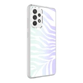 Zore Galaxy ile uyumlu A72 Kılıf M-Blue Desenli Kapak - 3