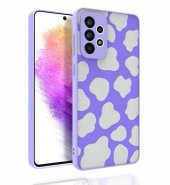 Galaxy A73 Kılıf Desenli Kamera Korumalı Parlak Nora Kapak - 1