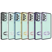 Zore Galaxy ile uyumlu A73 Kılıf Kamera Korumalı Logo Gösteren Omega Kapak thumbnail 2