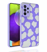 Zore Galaxy ile uyumlu A52 Kılıf Desenli Kamera Korumalı Parlak Nora Kapak - 8