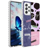 Zore Galaxy ile uyumlu A33 5G Kılıf Airbag Kenarlı Renkli Desenli Silikon Elegans Kapak - 3