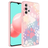 Zore Galaxy ile uyumlu A32 4G Kılıf Kamera Korumalı Desenli Sert Silikon Epoksi Kapak - 8