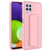 Zore Galaxy ile uyumlu A22 4G Kılıf Qstand Kapak - 4