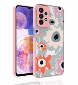 Zore Galaxy ile uyumlu A23 Kılıf Desenli Kamera Korumalı Parlak Nora Kapak - 7