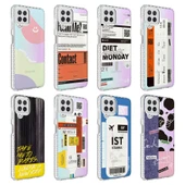 Zore Galaxy ile uyumlu A22 4G Kılıf Airbag Kenarlı Renkli Desenli Silikon Elegans Kapak - 2