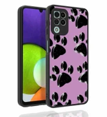 Zore Galaxy ile uyumlu A22 4G Kılıf Desenli Kamera Korumalı Parlak Nora Kapak - 5