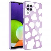 Galaxy A22 4G Kılıf Kamera Korumalı Desenli Sert Silikon Epoksi Kapak - 2