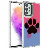 Galaxy A13 4G Kılıf Kamera Korumalı Renkli Desenli Sert Silikon Korn Kapak - 1