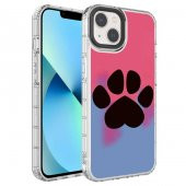 Apple iPhone 14 Plus Kılıf Kamera Korumalı Renkli Desenli Sert Silikon Korn Kapak - 1