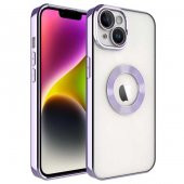 Apple iPhone 14 Plus Kılıf Kamera Korumalı Logo Gösteren Omega Kapak - 1