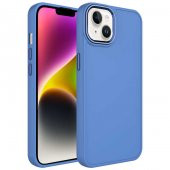 Apple iPhone 14 Kılıf Metal Çerçeve ve Buton Tasarımlı Silikon Luna Kapak - 2