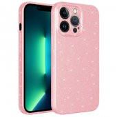 Apple iPhone 13 Pro Max Kılıf Kamera Korumalı Simli Lüks Koton Kapak - 2