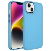 Apple iPhone 13 Kılıf Metal Çerçeve ve Buton Tasarımlı Silikon Luna Kapak - 2