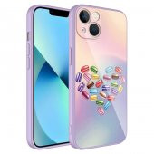 Apple iPhone 13 Kılıf Kamera Korumalı Desenli Sert Silikon Epoksi Kapak - 2