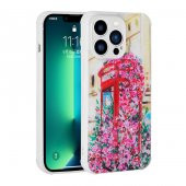 Apple iPhone 12 Pro Max Kılıf Simli Desenli Kamera Korumalı Parlak Popy Kapak - 2